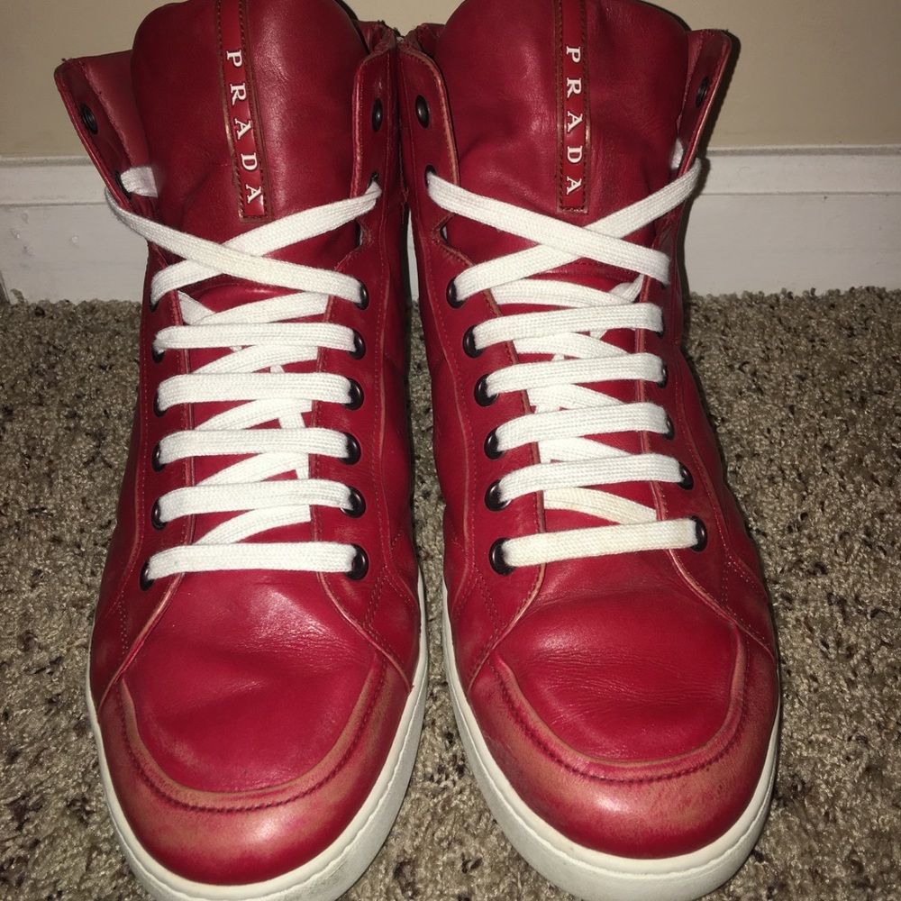 Men’s High-top Prada Sneakers Size 13